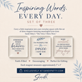 The Voice I Have Now – Inspirational Magnet Set of 3