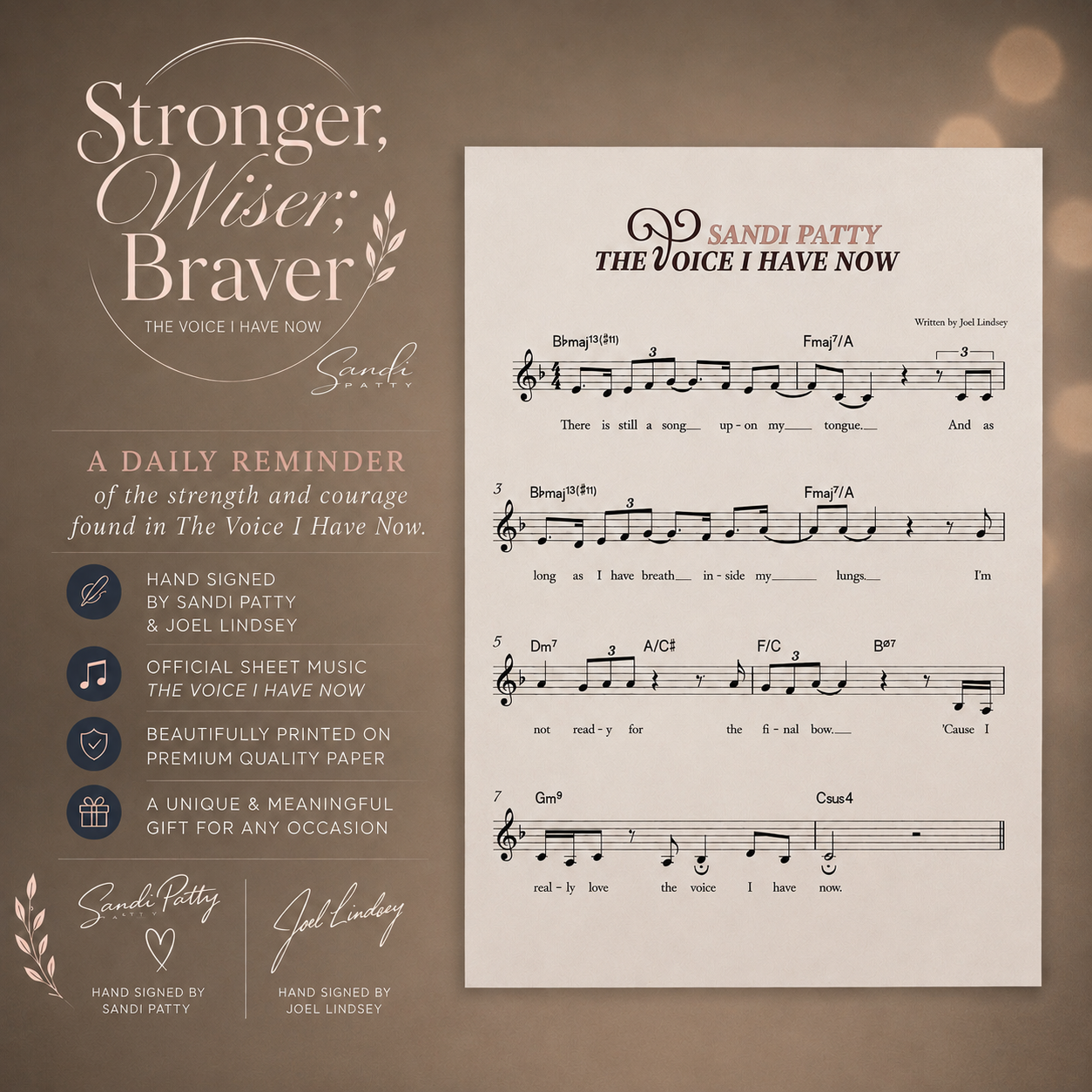 The Voice I Have Now - Hand-Signed  Sheet Music